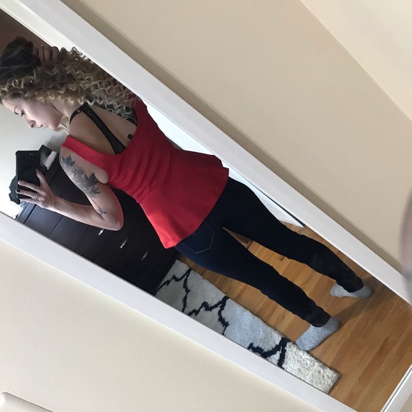 Guess Dressy Tank Top with Front Zipper - Picture 2 of 3